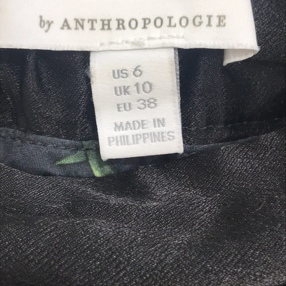 Anthropologie Ettitwa Black Satin High Waist Pants - Picture 4 of 7